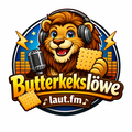 Das Logo von laut.fm Butterkekslöwe