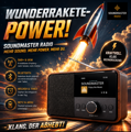 Das Logo von laut.fm Wunderrakete Power