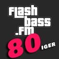 Das Logo von laut.fm Flashbass FM