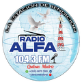 Das Logo von laut.fm Radioalfa 104