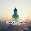 Das Logo von laut.fm TOWER TOWN brand:new