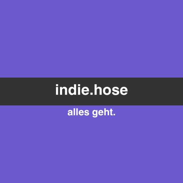 Stationsbild indie-hose