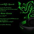 Das Logo von laut.fm Radio Neon Green 1