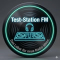 Das Logo von laut.fm test-station fm